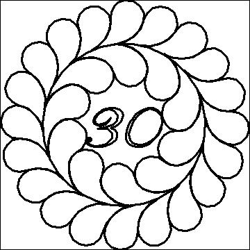 (image for) Irish Chain Anniversary Feather Wreath 30-L03412* - Click Image to Close